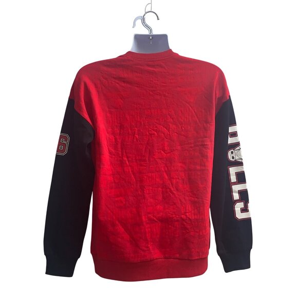 NBA Chicago Bulls Mens Red & Black Crewneck Sweatshirt Size Small - Picture 4 of 15